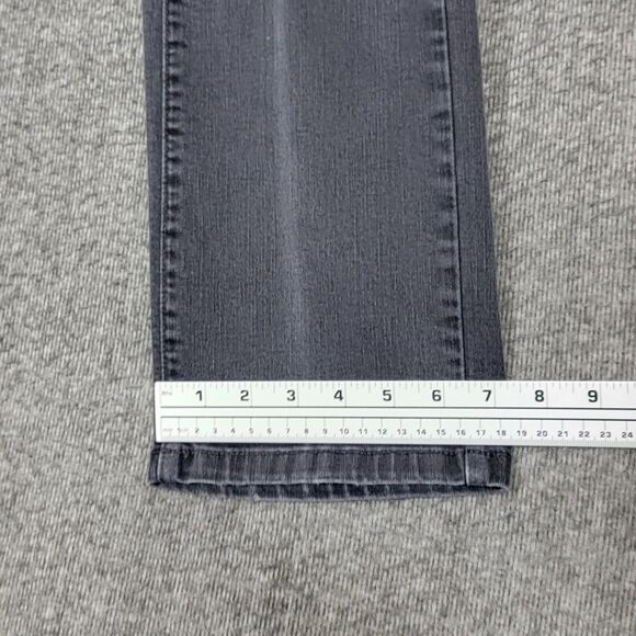 LL Bean True Shape Jeans Womens 12 MT Black High Rise Straight Leg Classic Fit - Picture 7 of 13